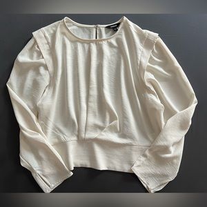 Cream Express Blouse, Size XL.